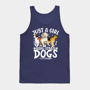 Just a girl who loves dogs Tank Top